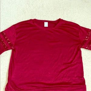 Long sleeve shirt sparkle sleeves